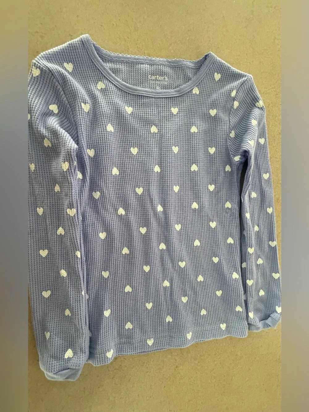 BNWT Carter's Lavender Heart Print Two-Piece Pajama Set